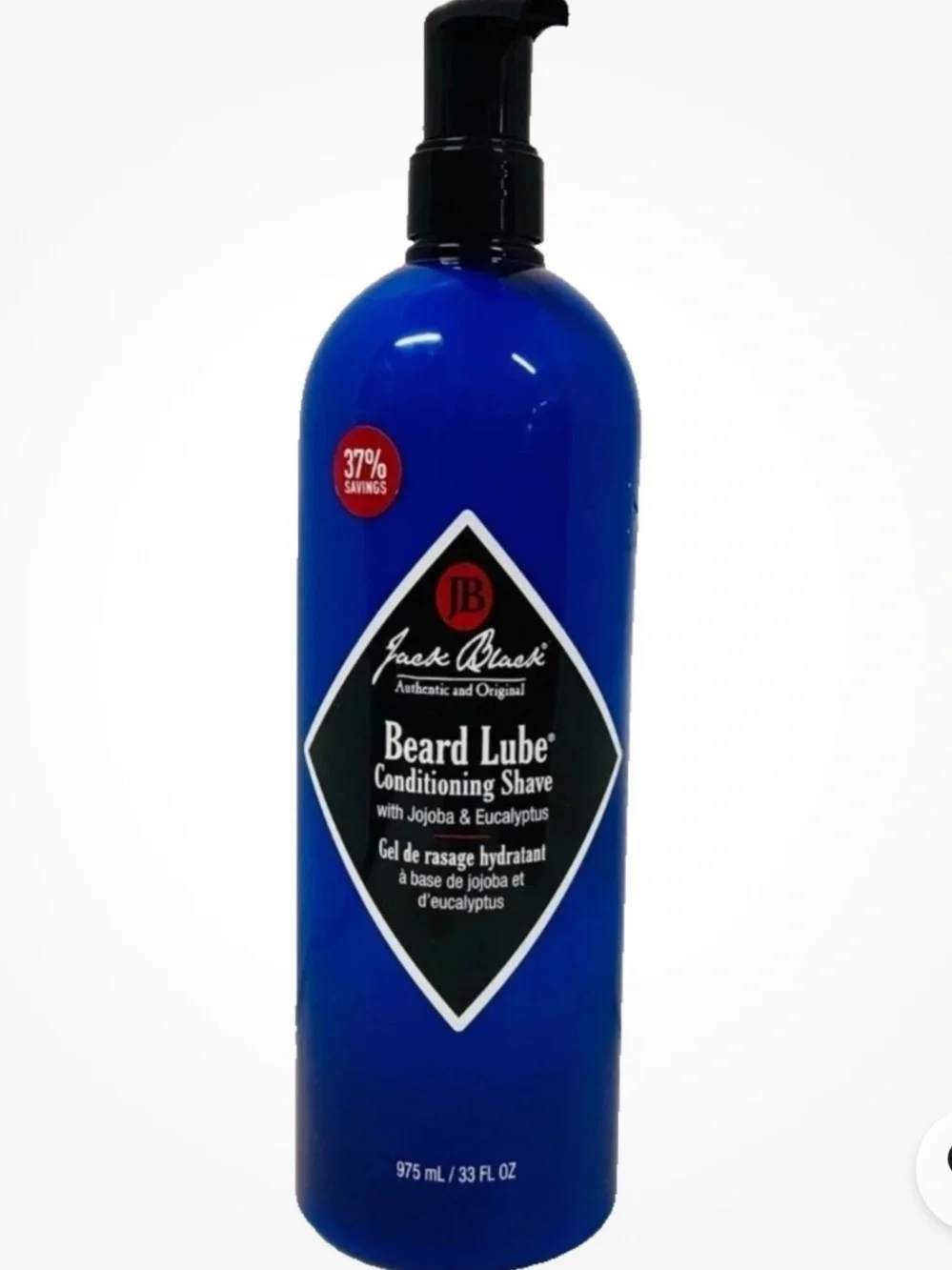 Jack Black Beard Lube Conditioning Shave With Jojoba & Eucalyptus 33 oz / 975 ml